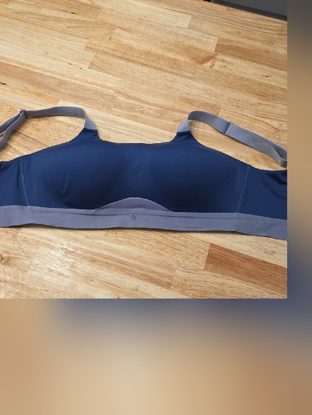 ThirdLove Navy Bra with Gray Trim - Wireless Everyday Support